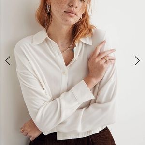 MADEWELL | Lusterweave Hartfield Crop Shirt